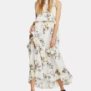 Free People Anita Printed Maxi Dress M